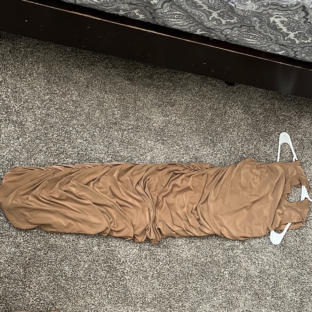 Long ribbed tight dress
